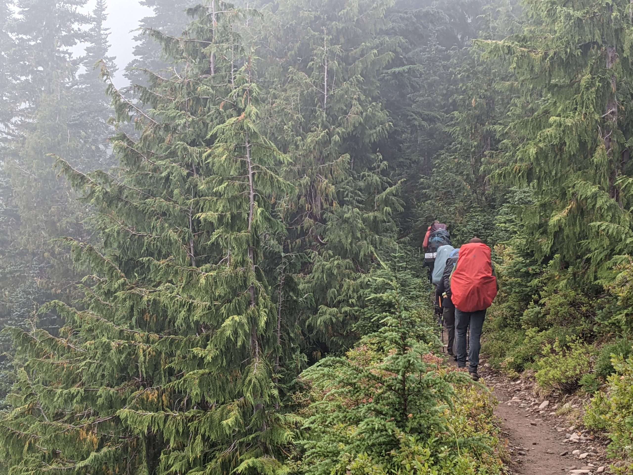 Leaders in the rain learning about problem solving